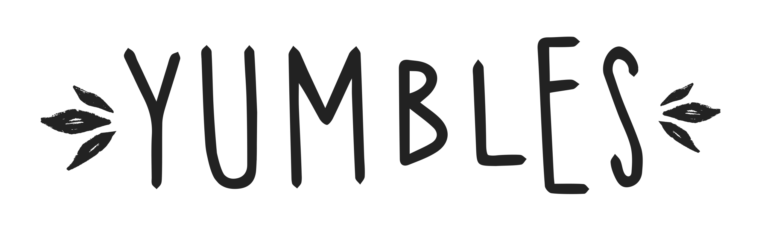 yumbles black text logo on transparent background