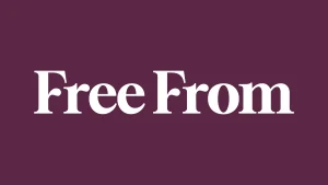 asda free from white text on maroon logo