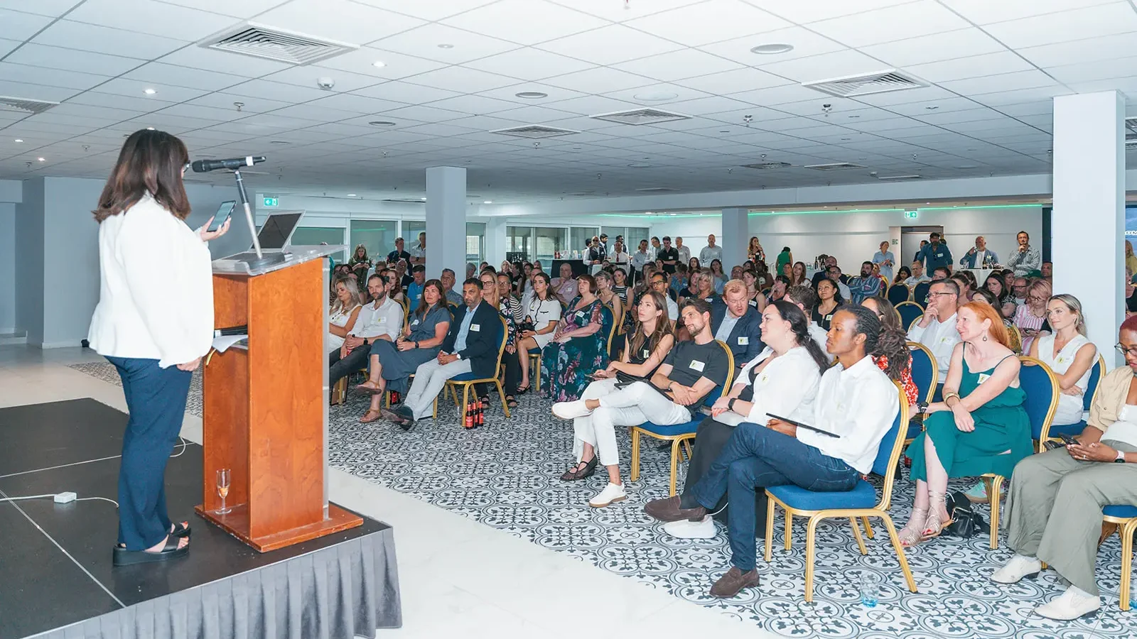 Tanya E-L of the Natasha Allergy Research Foundation introducing the Free From Hero 2025 Kitt Medical